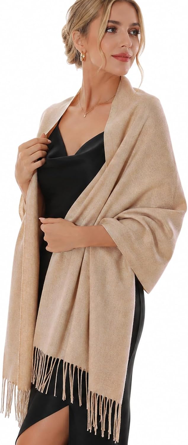 RIIQIICHY Bufandas de invierno para mujer, chales de pashmina, envo...