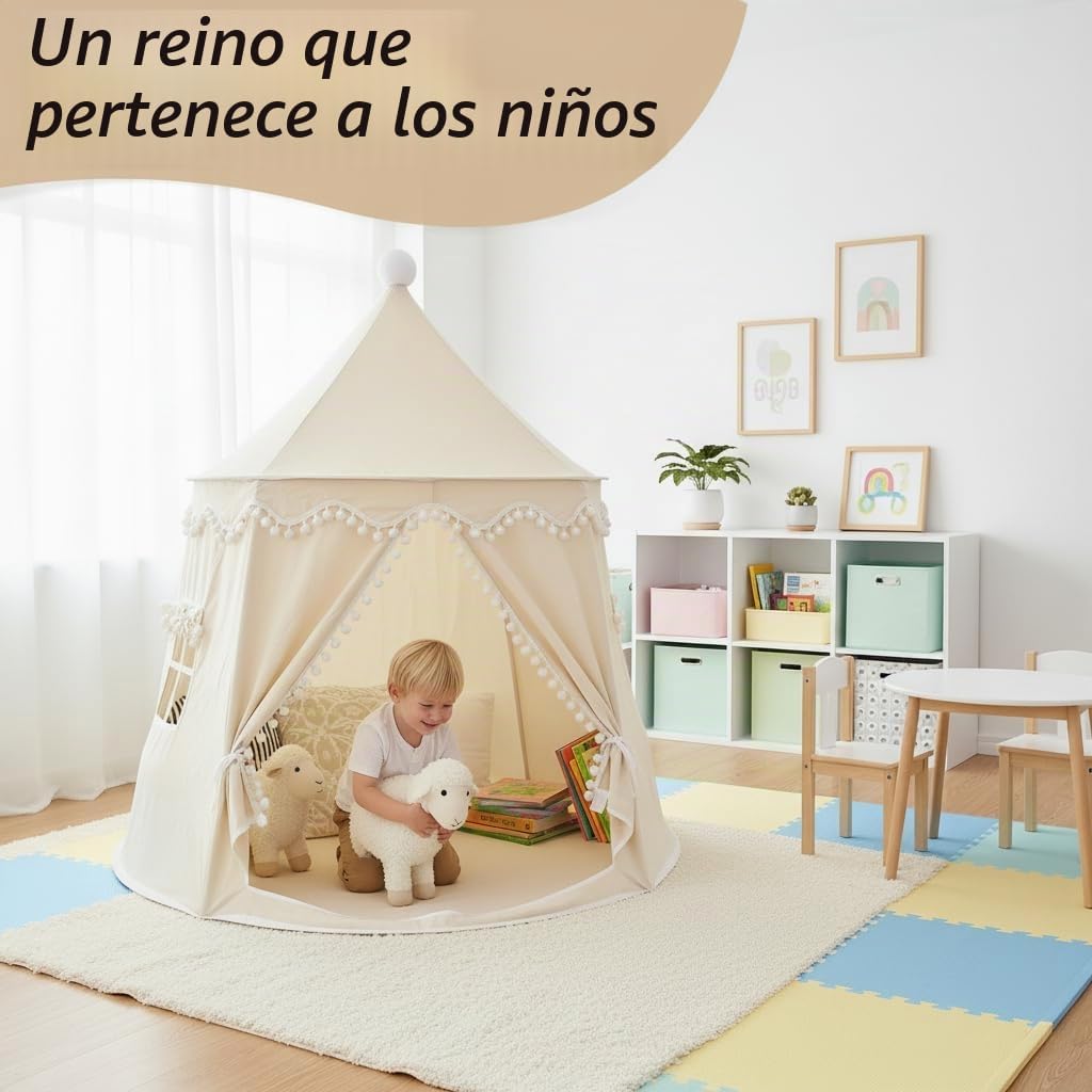 Tienda de campaña para niños \u2013 Tienda de campaña de algodón tr...