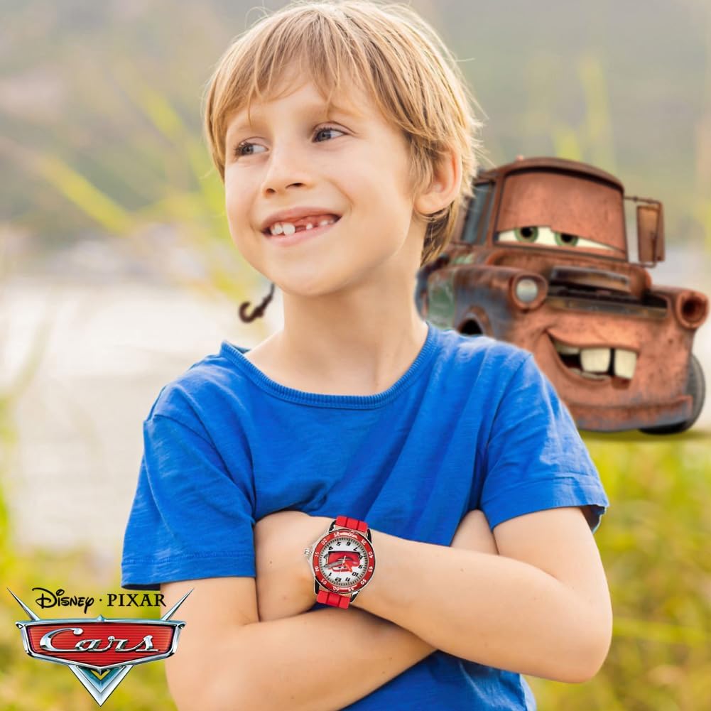 Disney Reloj para enseñar la hora a niños CZ1009 Cars Rayo McQueen...