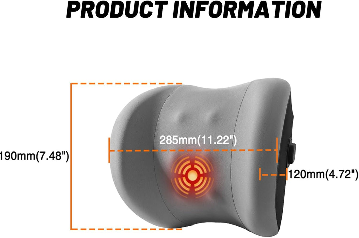 PURISUN Almohada para reposacabezas de automóvil, almohada de cuell...