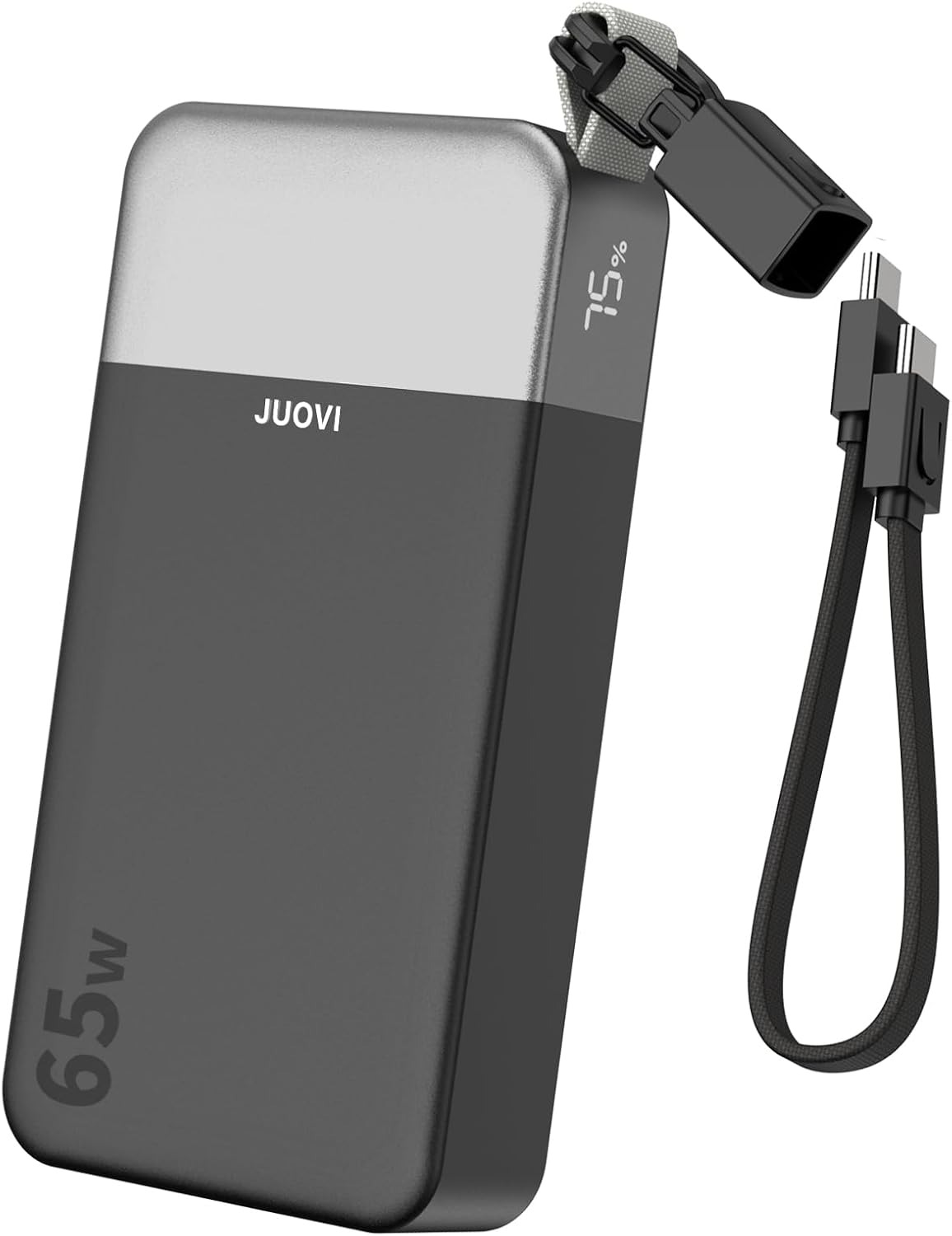 JUOVI Cargador portátil, banco de energía para portátil de 65 W, ca...