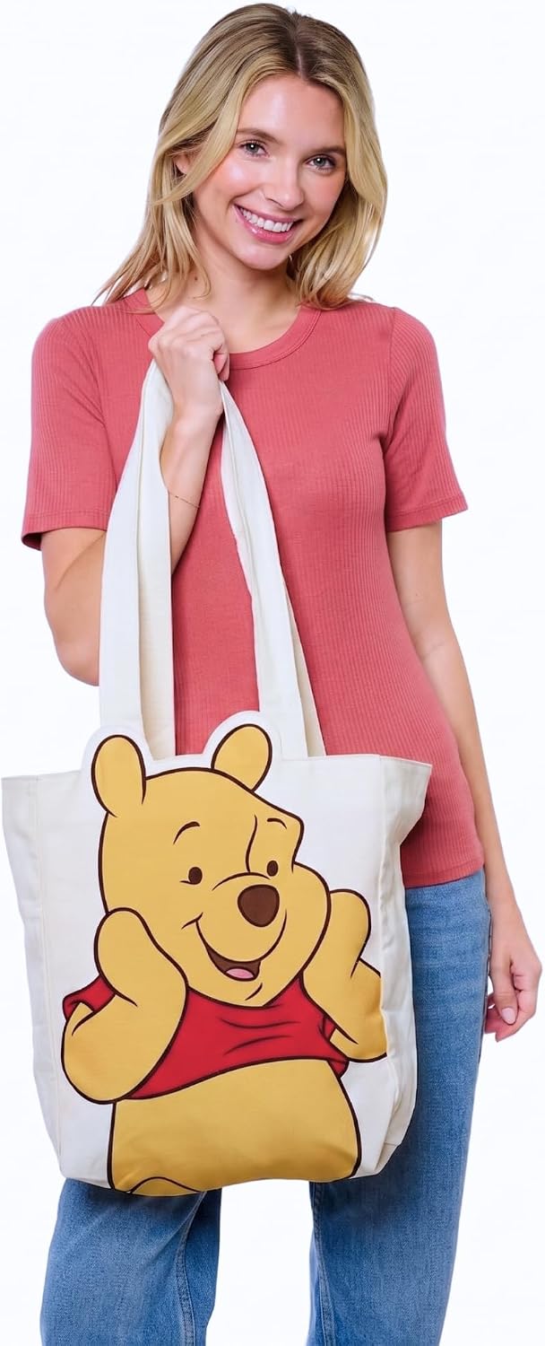 Disney Tote Pooh Eeyore Mickey Minnie Stitch Bolsa de lona