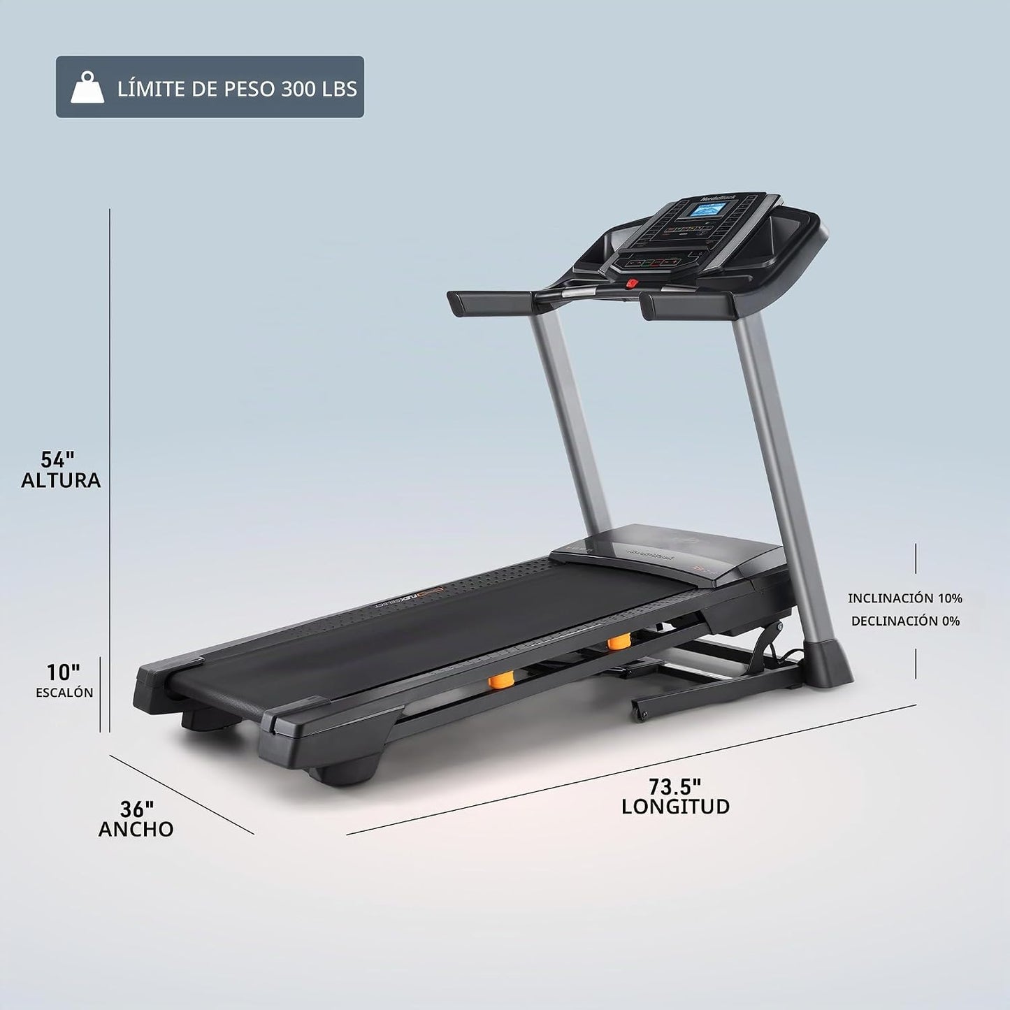 Cintas de correr NordicTrack serie T: T5, T6.5s, T7, T10, T16