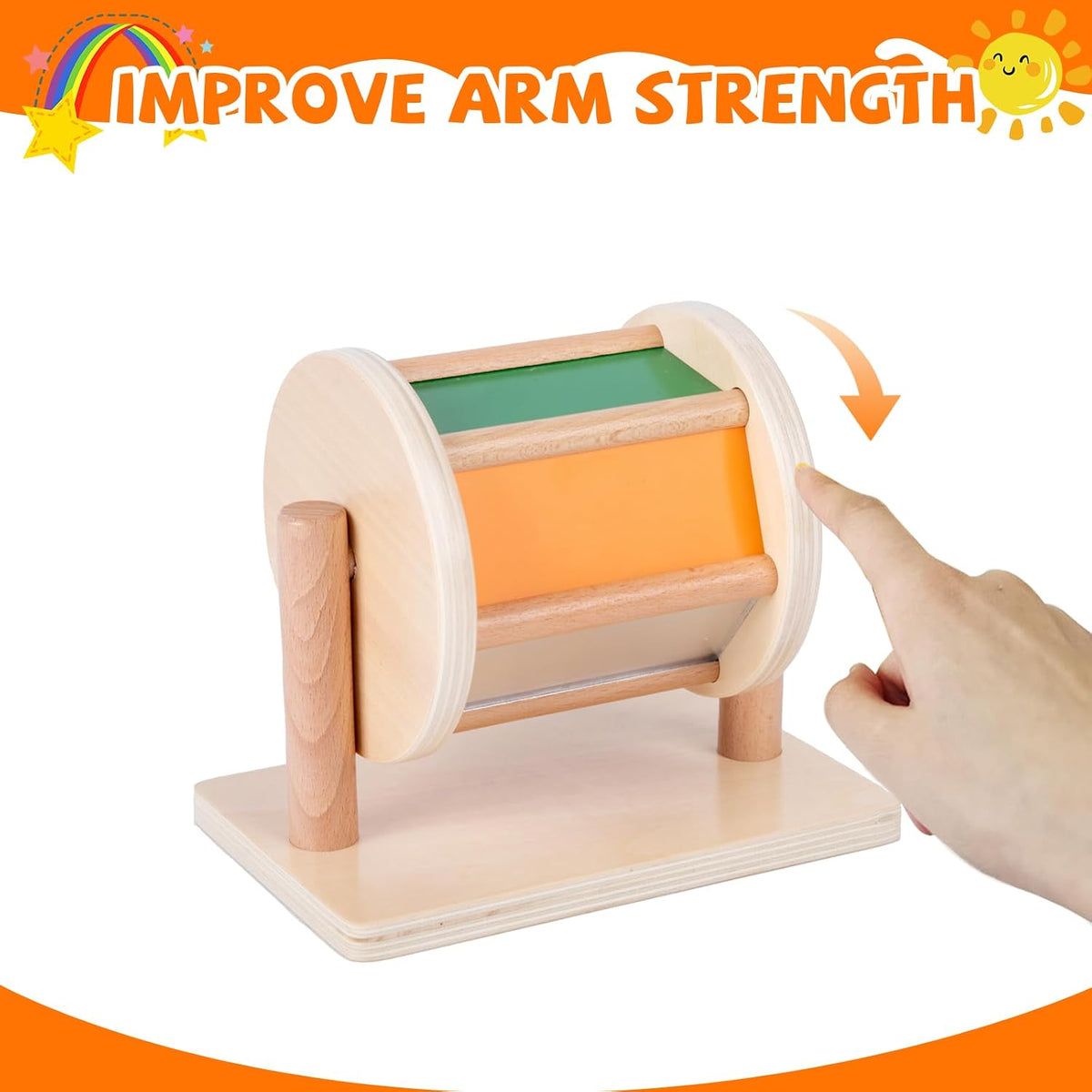 Kit de Juguetes Montessori para Bebés Adena Montessori Espejo Peeka...