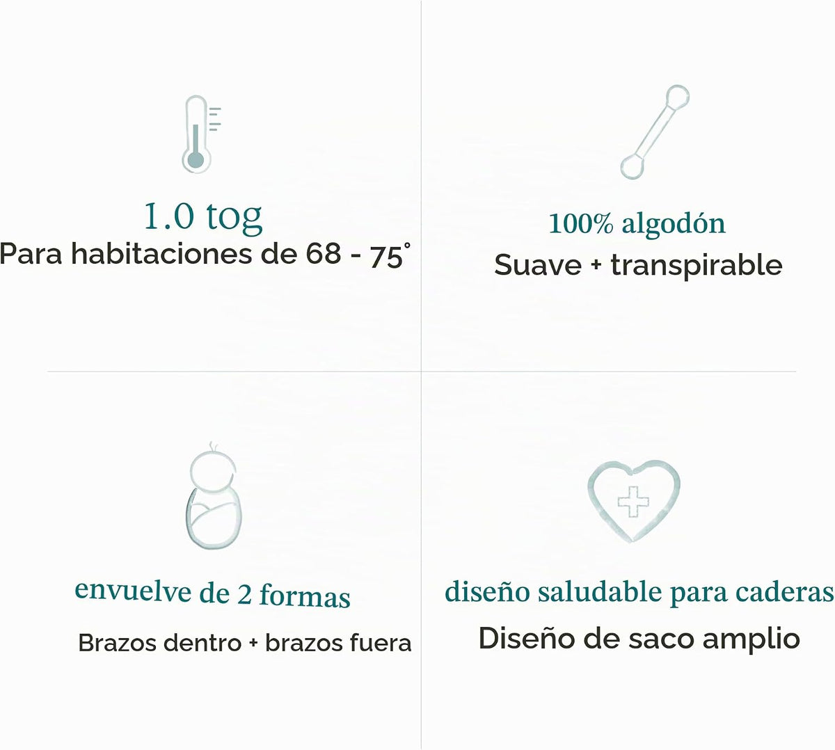 aden + anais Essentials - Manta para envolver fácilmente al recién...