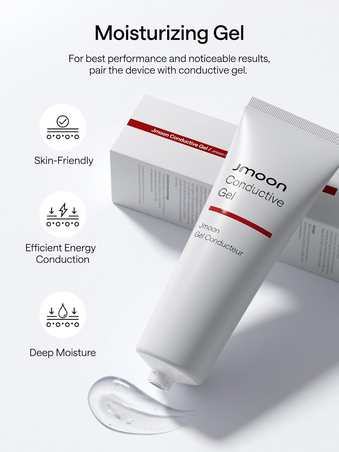 JMOON Dispositivo Facial de Microcorriente, M30U Terapia de Luz Roj...