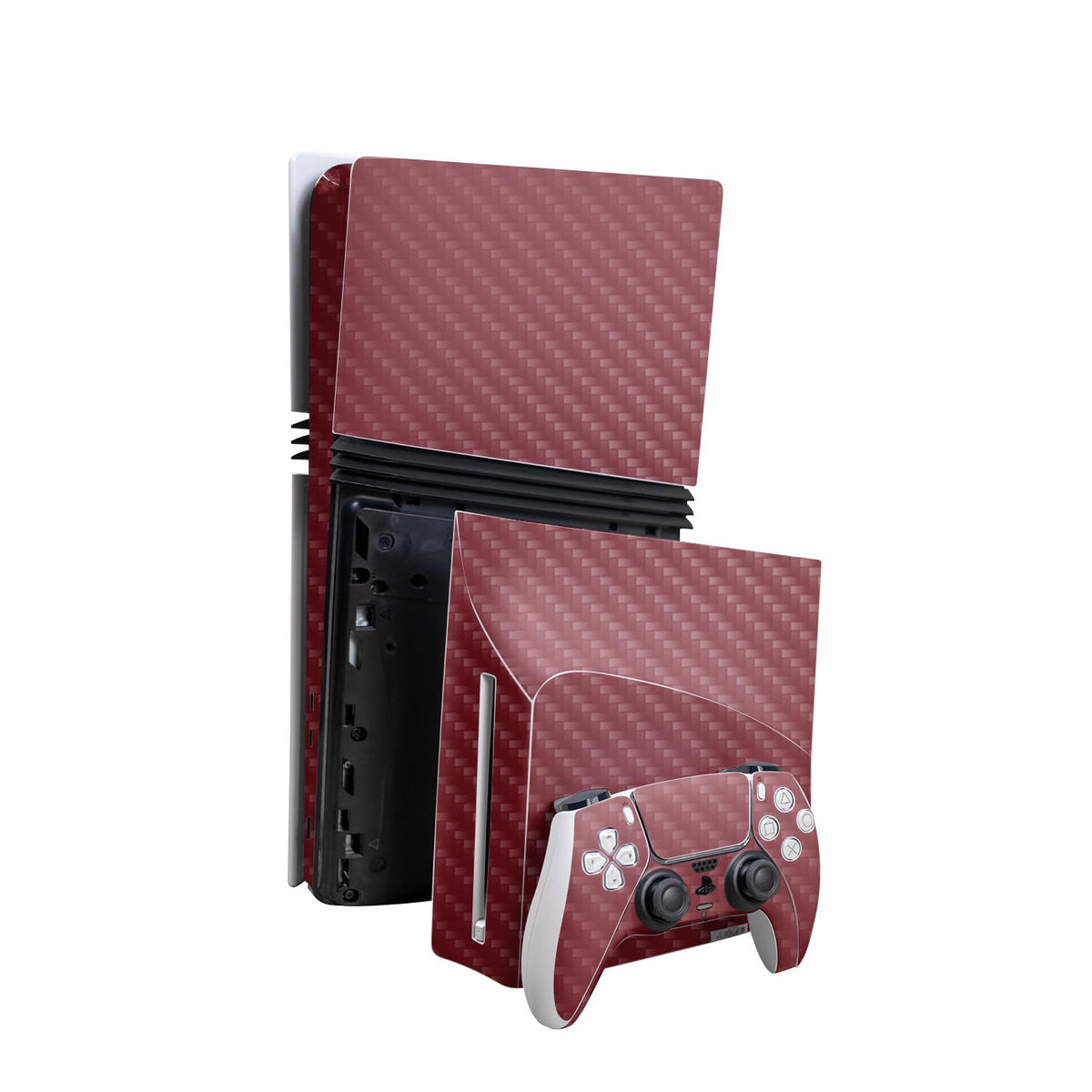 MightySkins - Funda de fibra de carbono compatible con PlayStation...