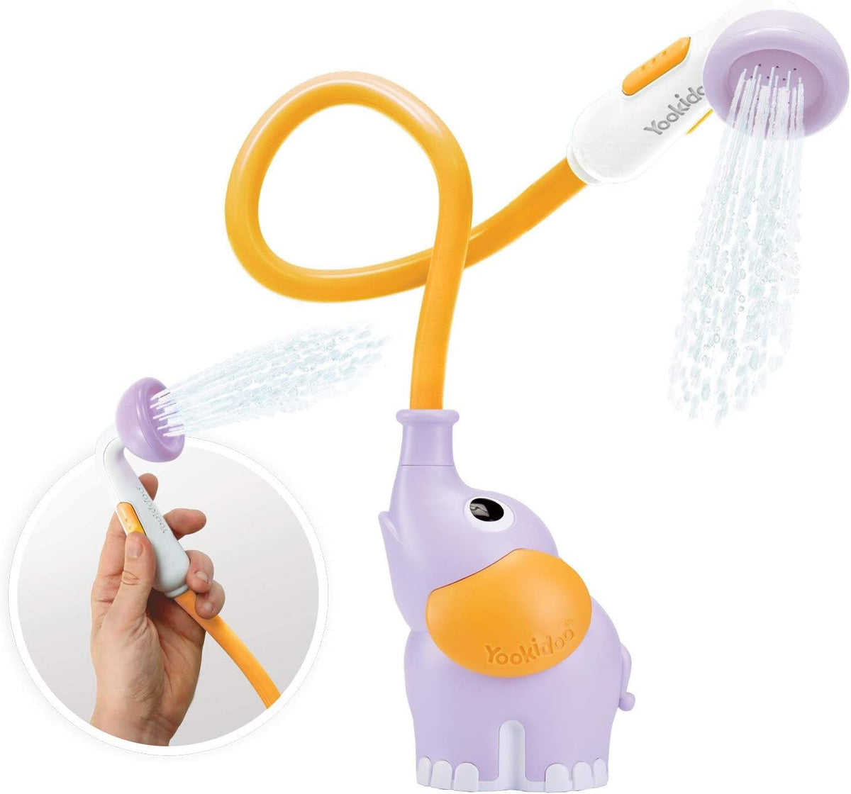 Yookidoo Cabezal de regadera para bebé con bomba de agua en forma d...
