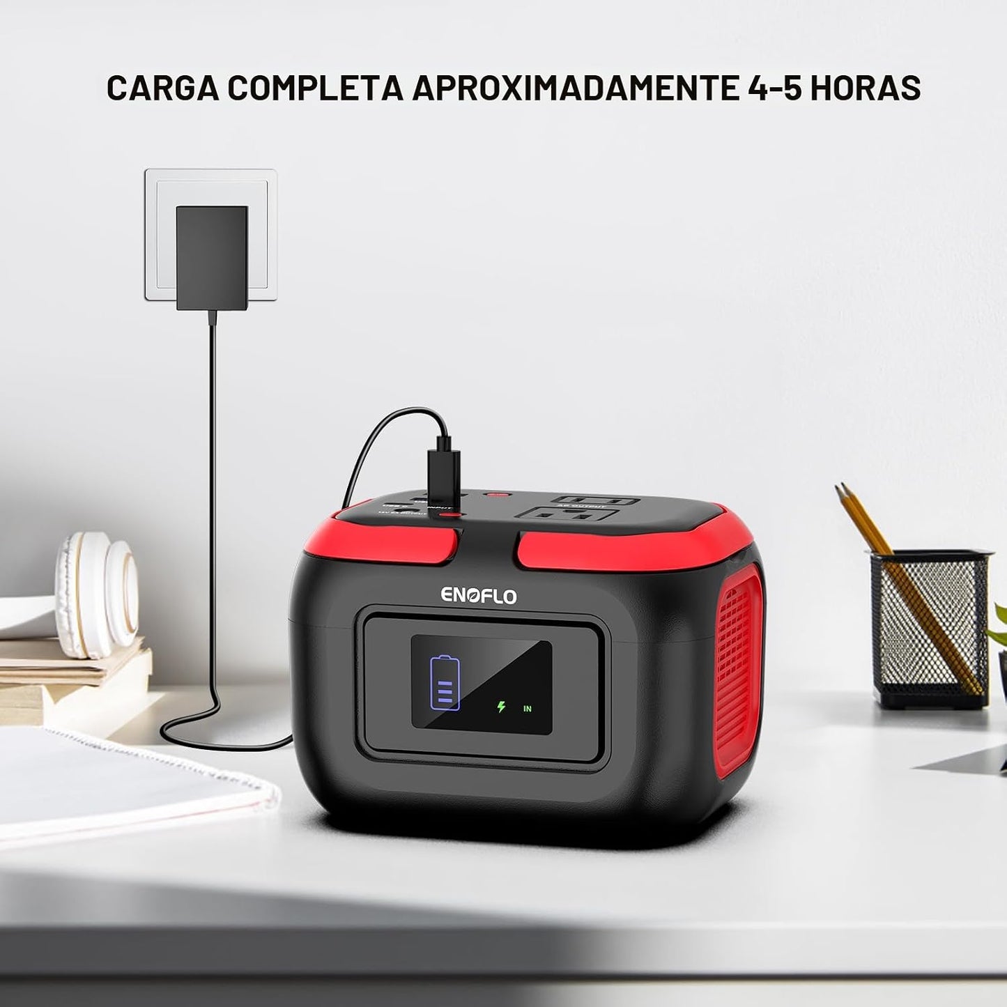 Estación de energía portátil ENOFLO, generador solar de 97.68Wh | B...