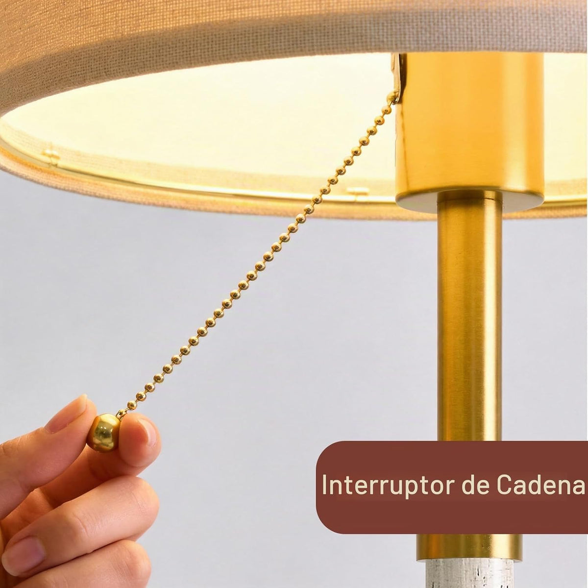 Lámparas de mesa de madera de 22 pulgadas, lámparas modernas de med...