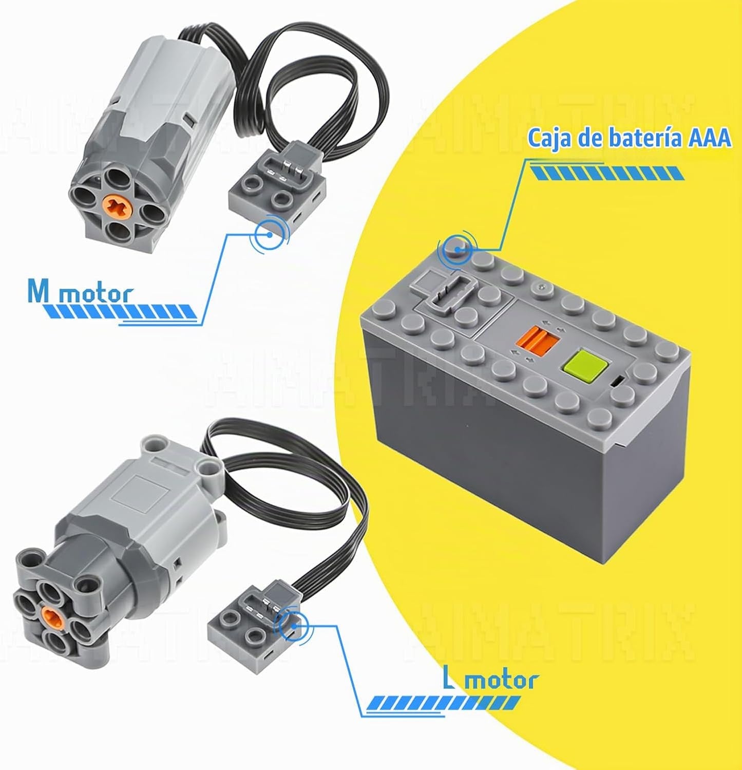AIMATRIX 32 piezas Set de motores Power Function Compatible con Tec...