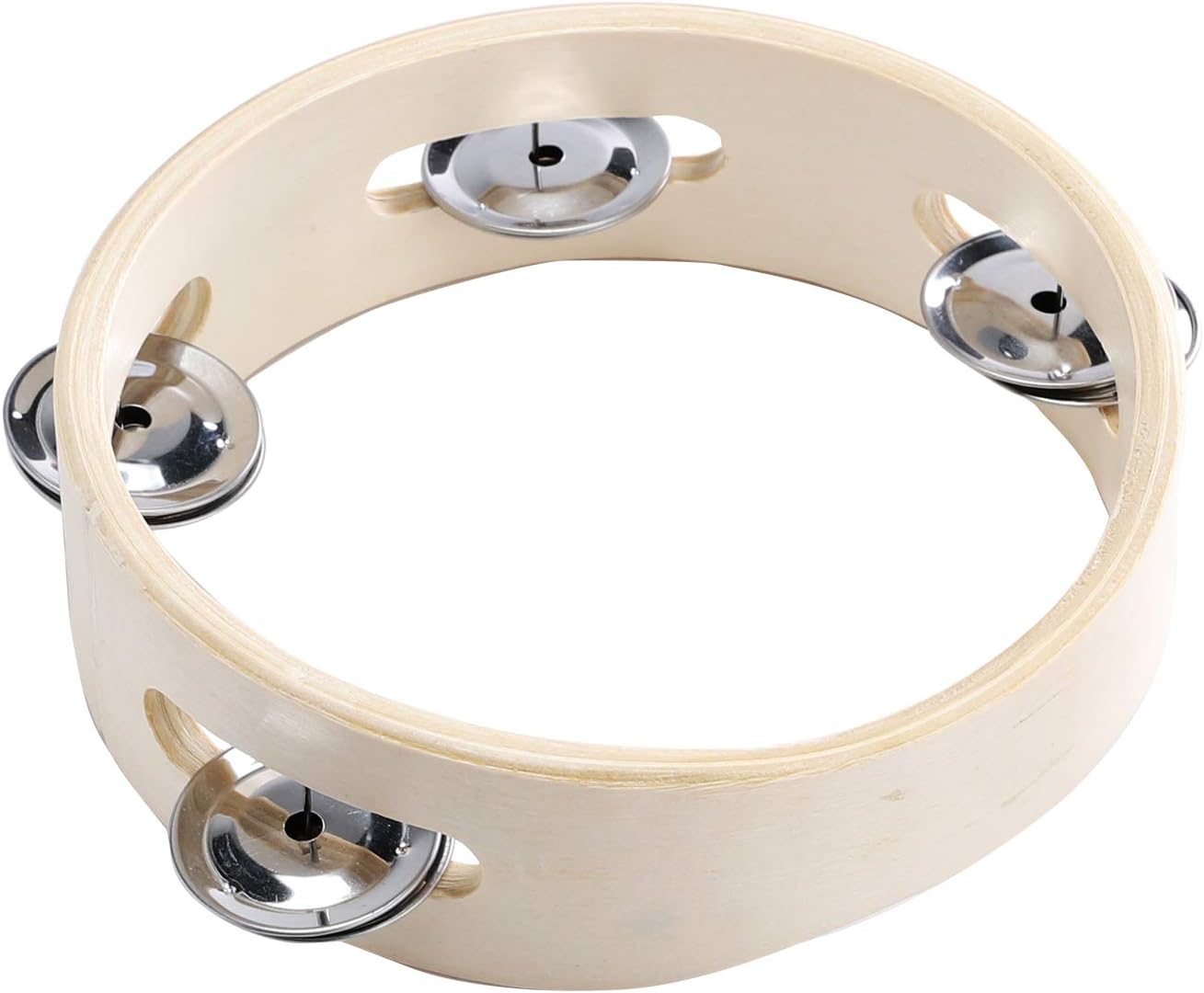Musfunny - Tambor de mano de 6 pulgadas, de abedul y metal, para pe...