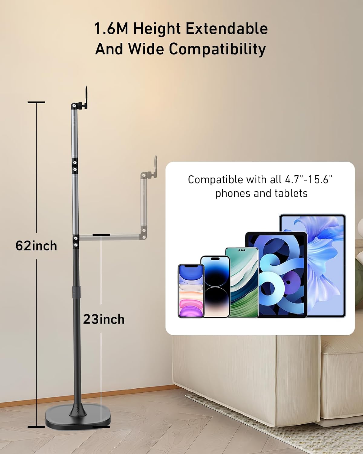 TELESIN ° Soporte magnético para teléfono y tableta, soporte de tel...