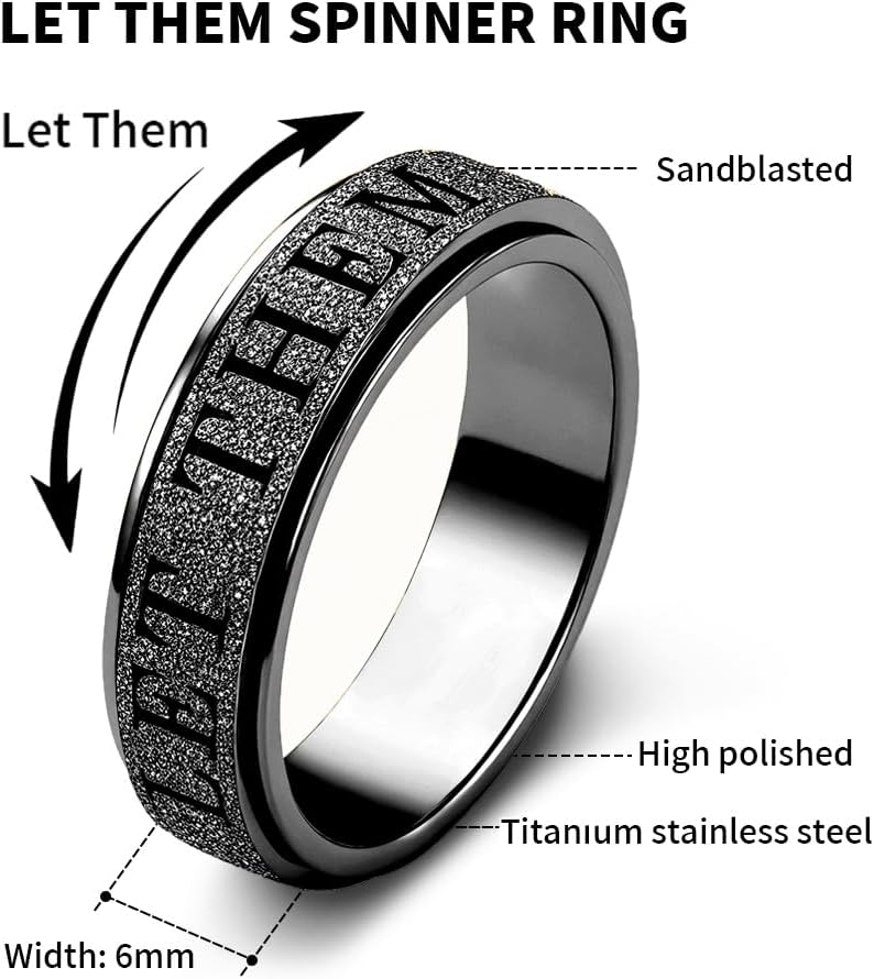 Anillos antiansiedad para adultos OreilleStar: Spinner lindo, déjal...