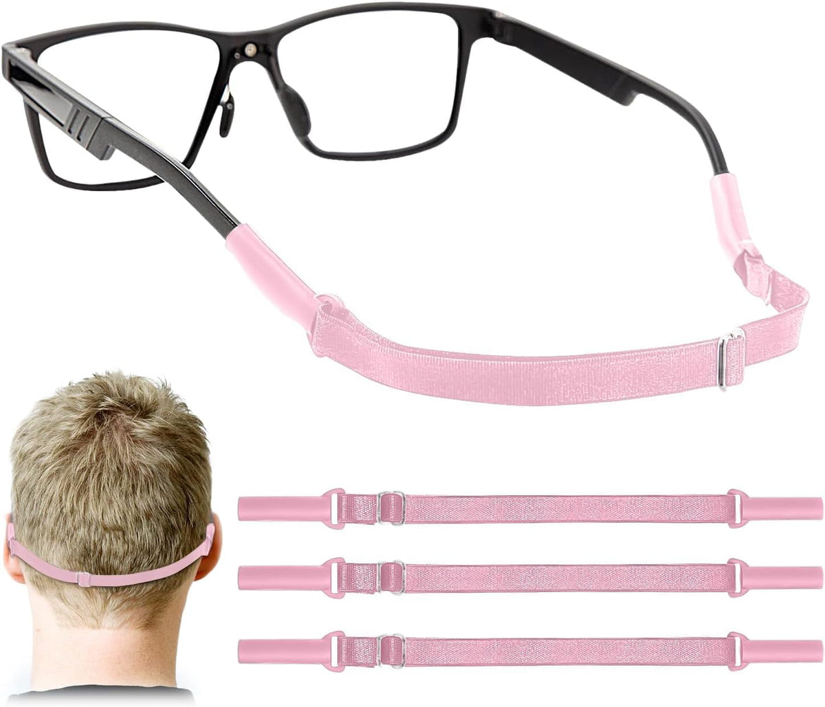 Enenfly Correas ajustables para gafas, paquete de 3 retenedores de...