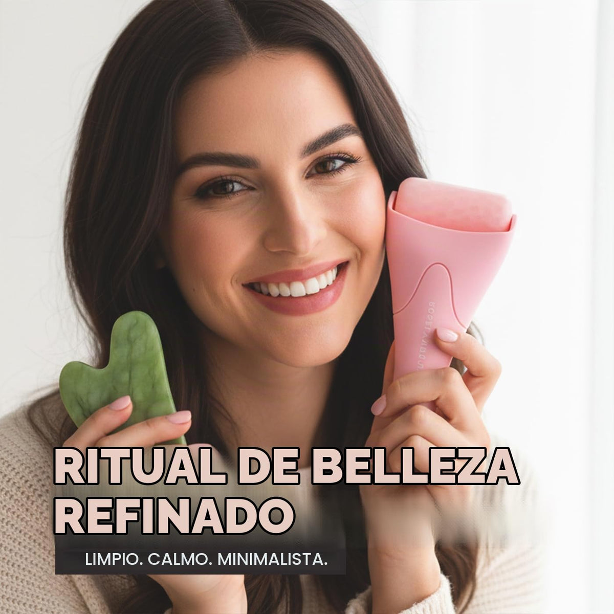 ROSELYNBOUTIQUE Rodillo de hielo para arrugas faciales, líneas fina...