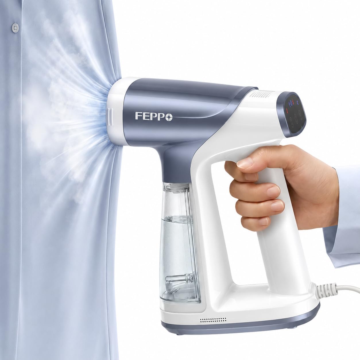 FEPPO Vaporizador de vacío para ropa, vaporizador de ropa de mano c...