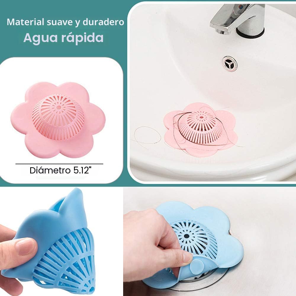 UMBWORLD Tapón de silicona para desagüe de ducha con ventosas para...