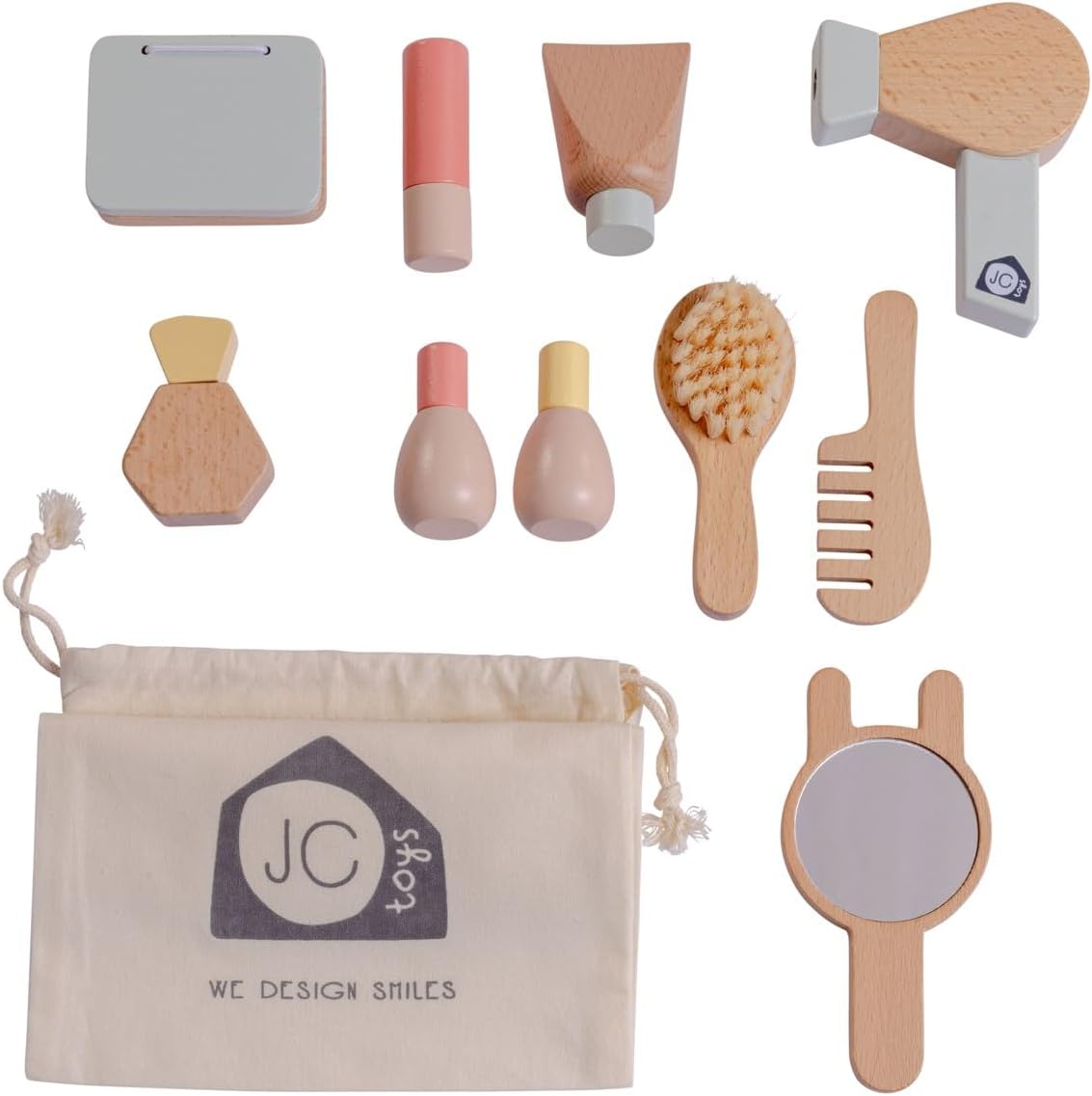 JC Toys Parfait Collection | Juego de maquillaje de madera real de...