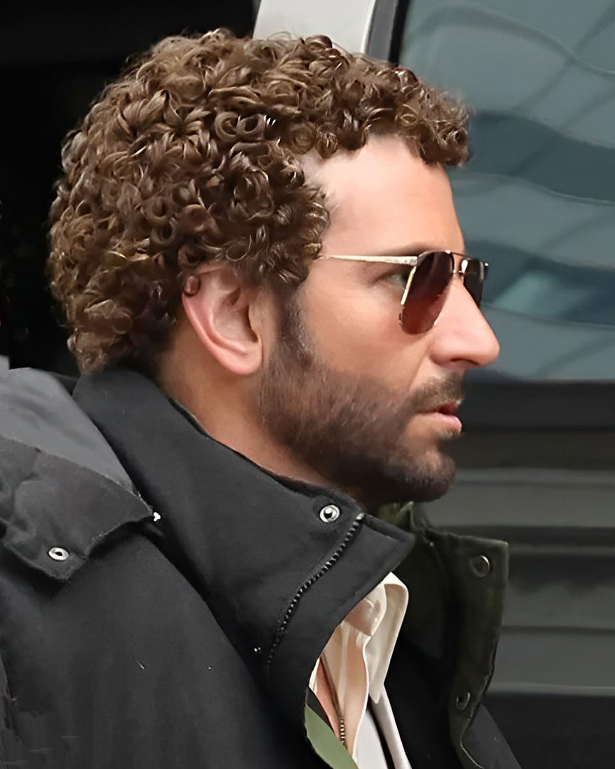 G&amp;T Wig Peluca rizada afro para hombre, pelucas cortas de color...
