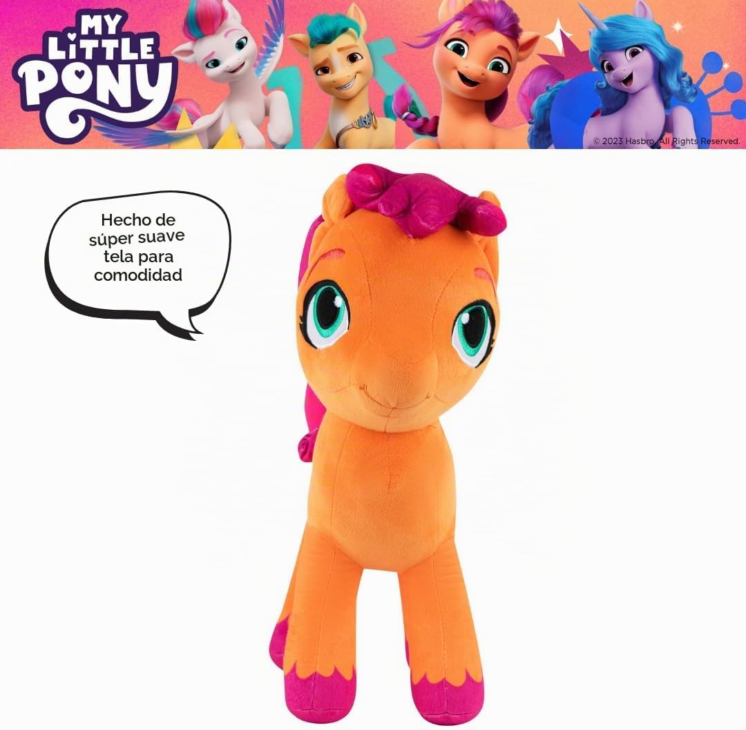 Almohada de peluche súper suave My Little Pony Sunny para niños, ta...