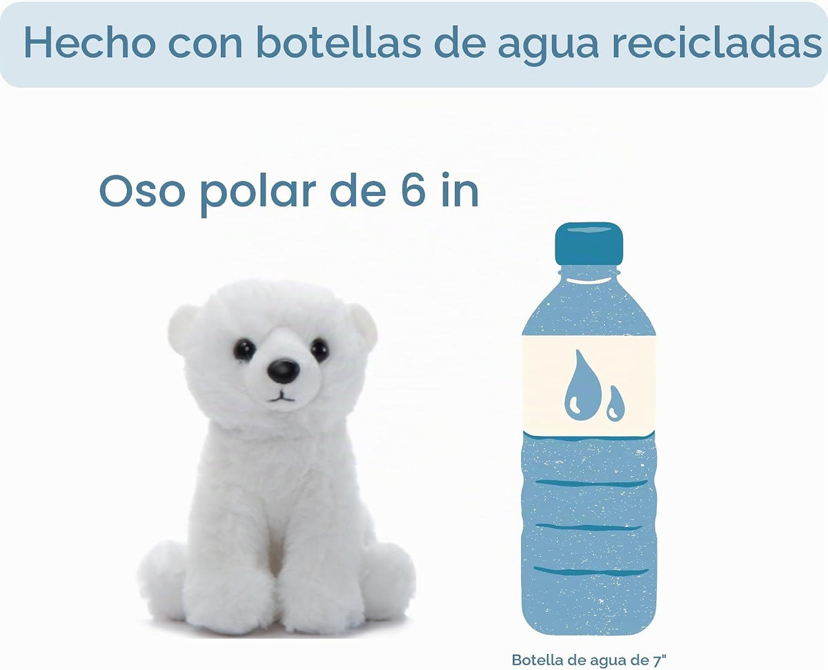 The Petting Zoo Peluche de Oso Polar, Regalos para Niños, Animales...