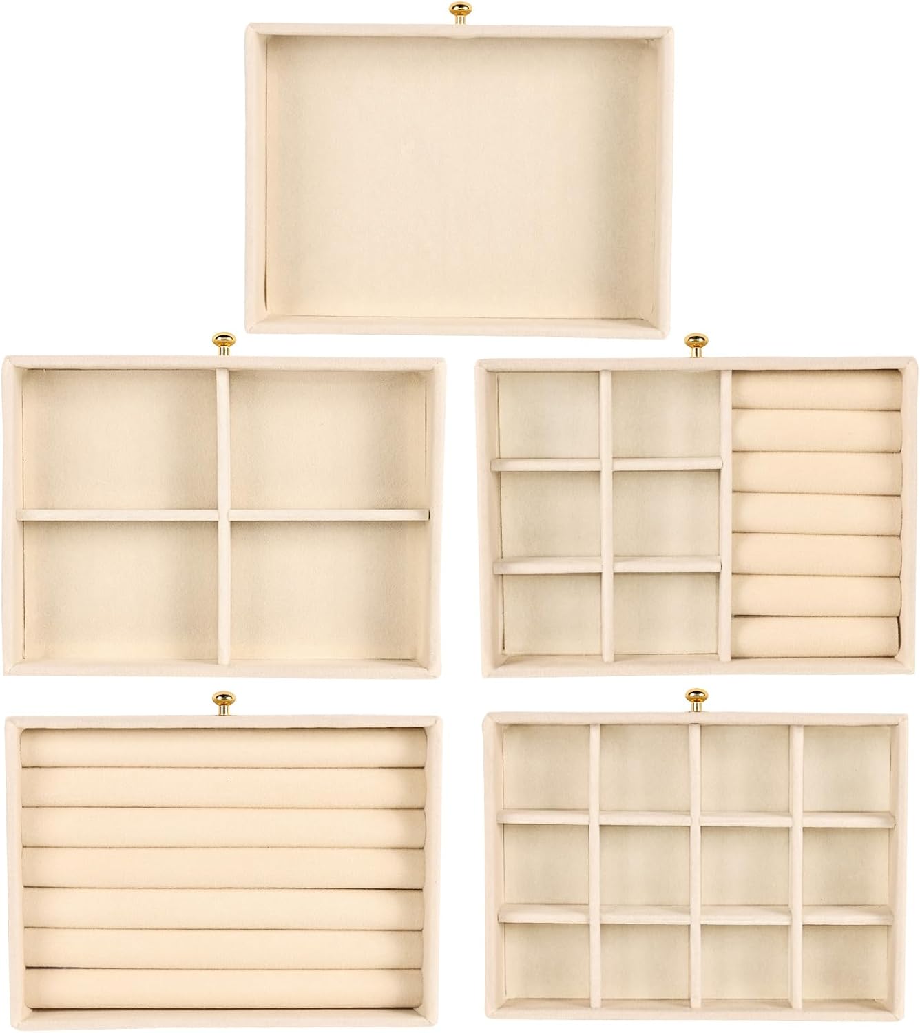 Greenfeather Organizador de joyas y almacenamiento con 7 cajones ex...