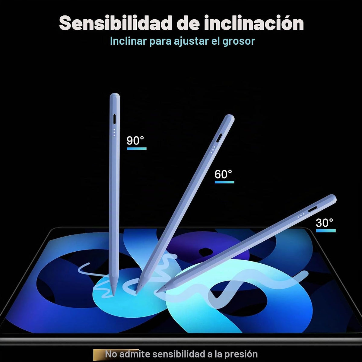 Lápiz óptico para iPad, carga rápida en 13 minutos para Apple iPad...