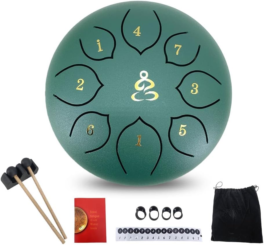 ModouString - Tambor de lluvia de 6 pulgadas para exteriores, 8 not...