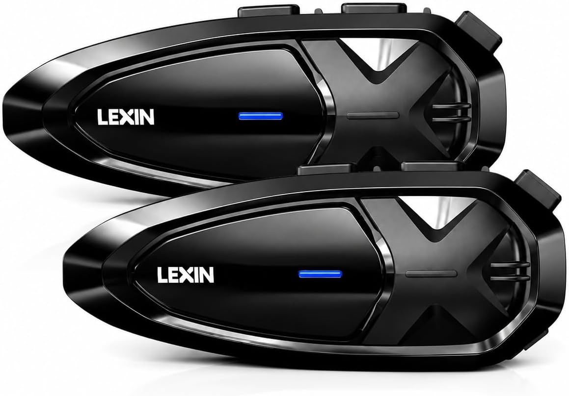 LEXIN GTX - Auriculares Bluetooth para motocicleta, sistemas de com...