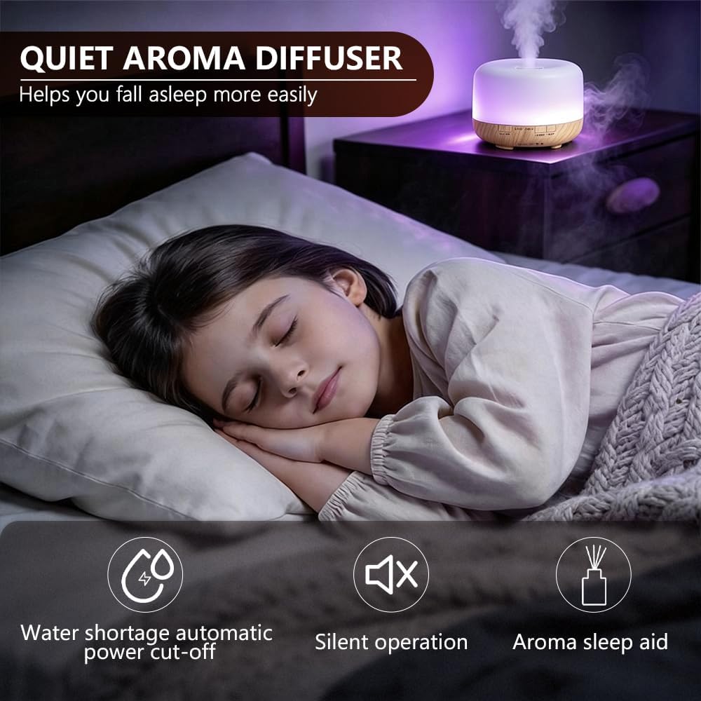 Difusor de aceite esencial, humidificador ultrasónico de niebla frí...