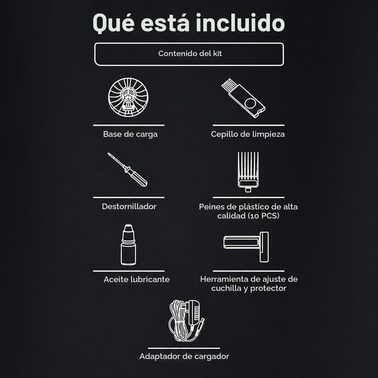 JRL GHOST - Cortapelos inalámbrico profesional, con tecnología Cool...