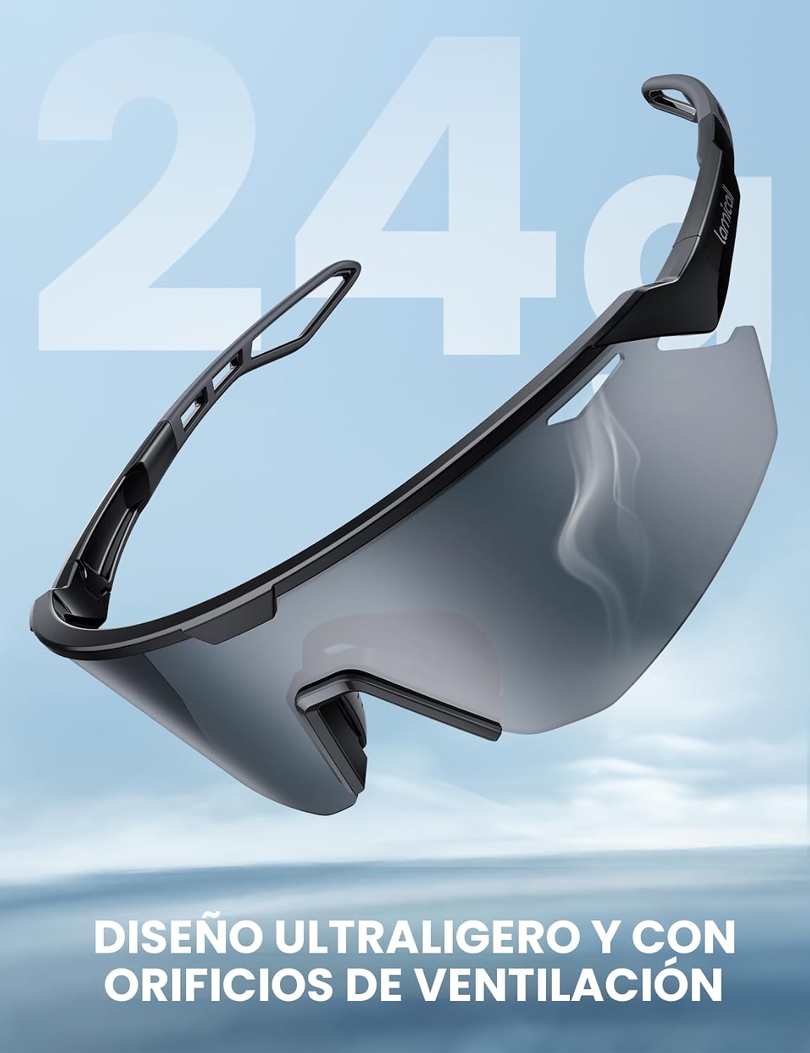 Lamicall Gafas de sol deportivas polarizadas de 0.85 oz para hombre...