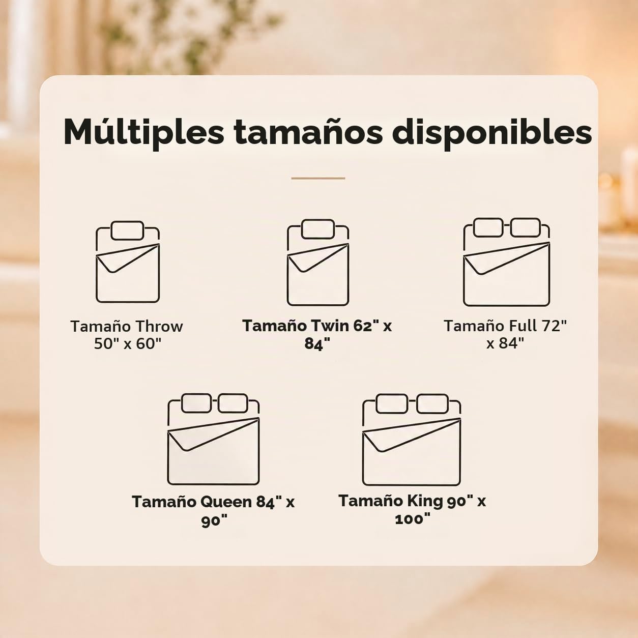 LaffyLo Manta térmica eléctrica tamaño matrimonial de 72 x 84 pulga...