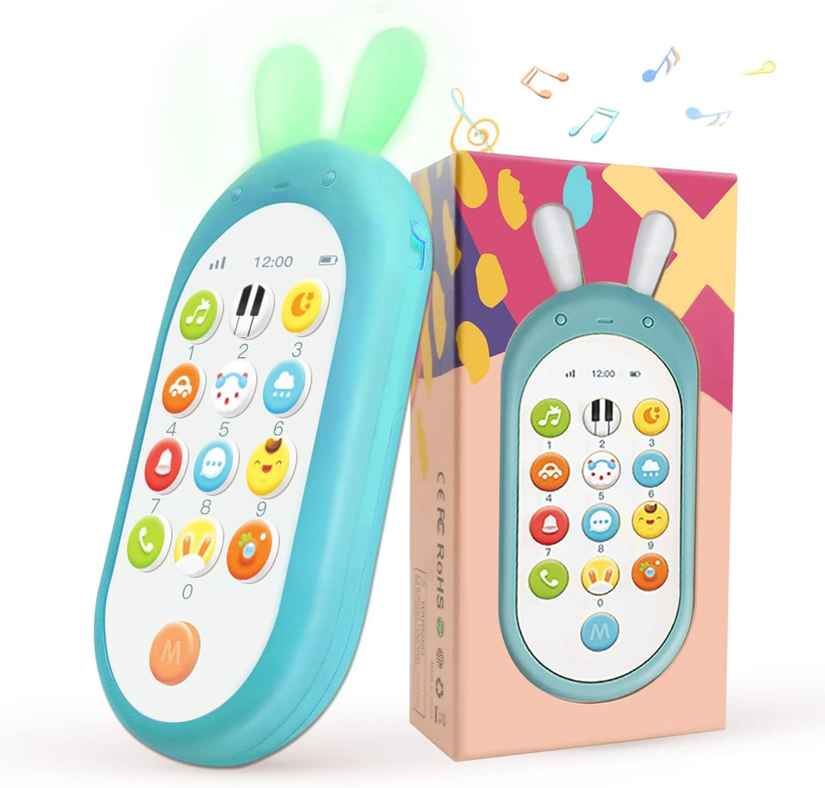 Richgv Juguete de teléfono celular para bebé, juguetes de aprendiza...
