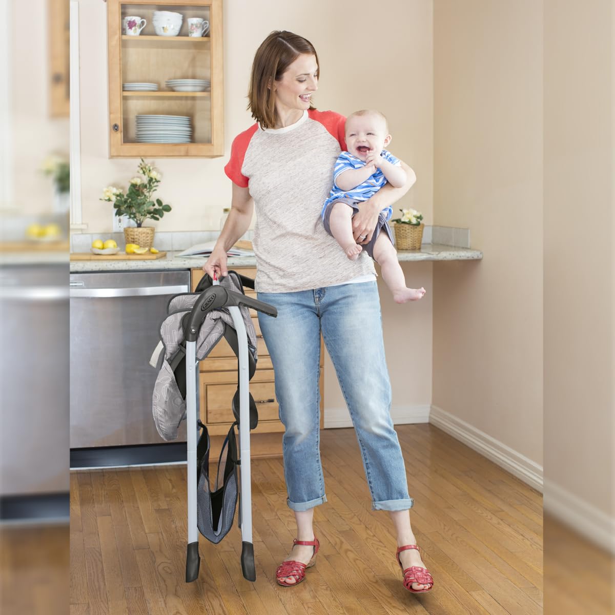 Graco Silla Alta Slim Snacker, Ultra Delgada, Plegado Rápido, Múlti...