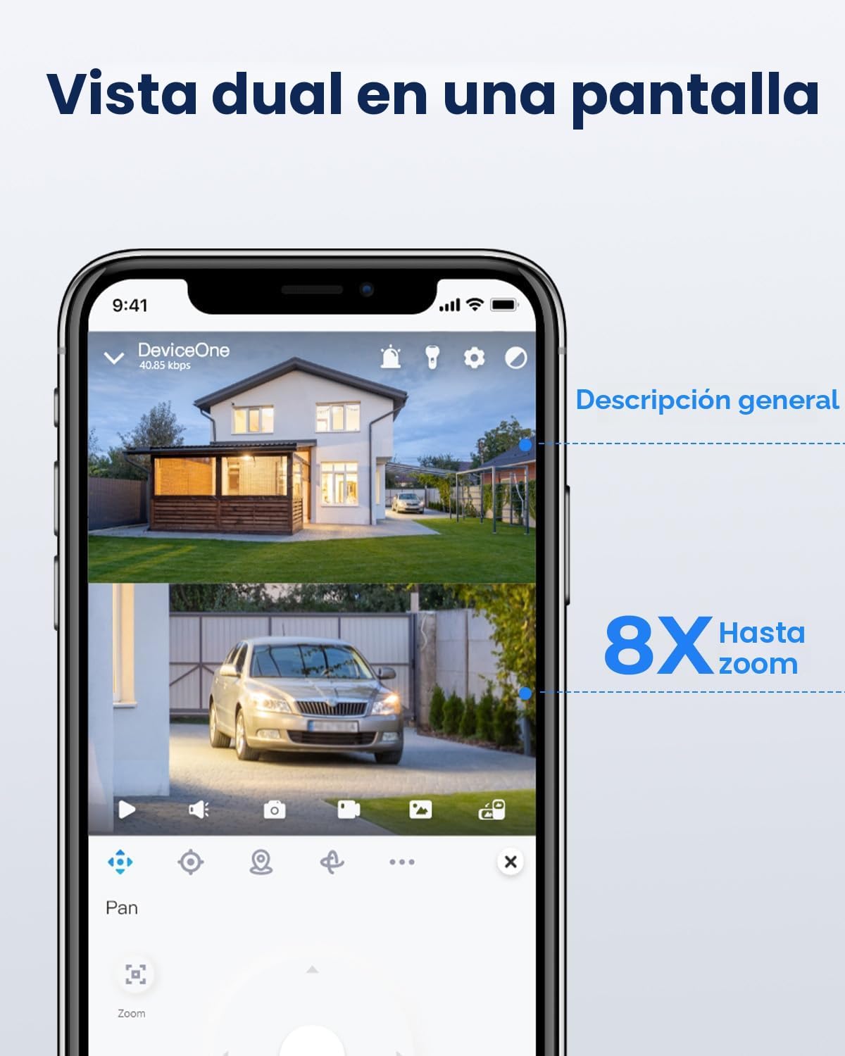 REOLINK TrackMix+Panel Solar, cámaras de seguridad solar 4K para ex...