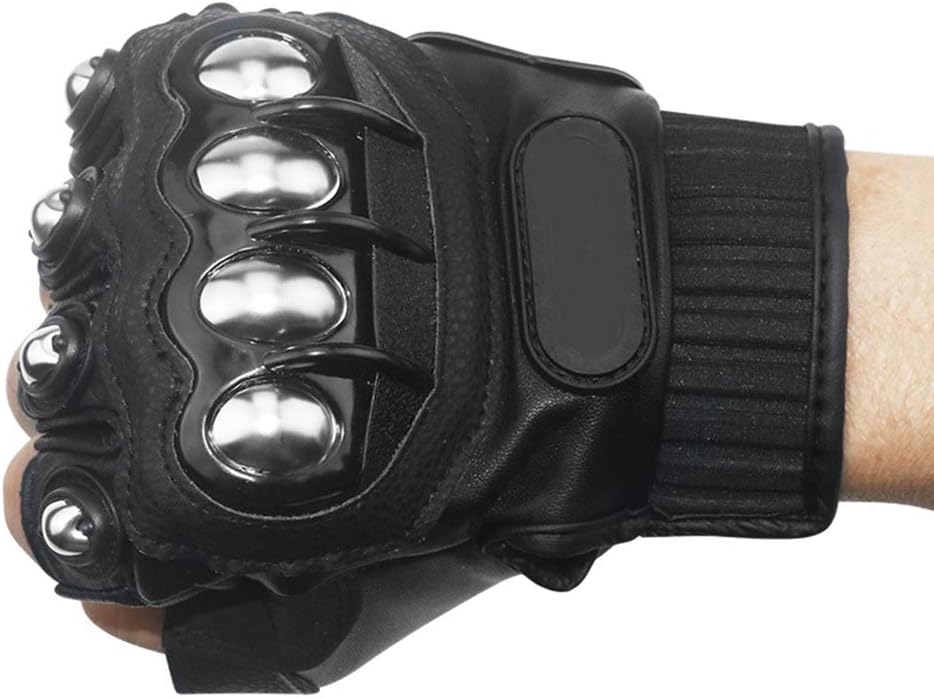 Oubaiya Guantes de seguridad de acero al aire libre para nudillos p...