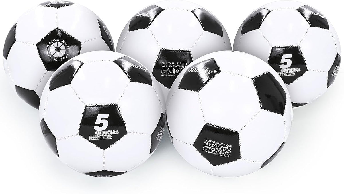 Aoneky Balón de fútbol tradicional de tamaño 5 para adultos, se env...