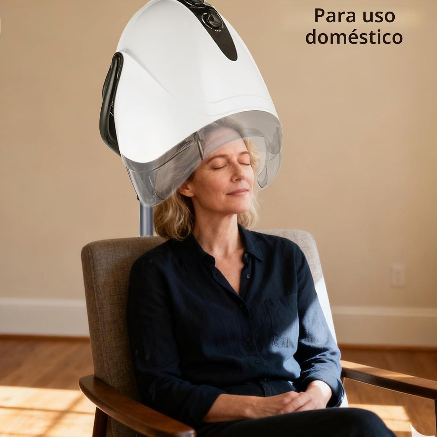 OIYALI Secador de pelo profesional con capucha de 1000 W, secador d...