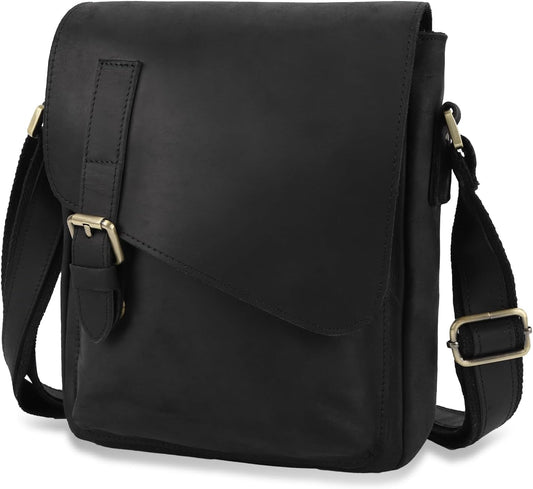 Jack&amp;Chris Bolso Mensajero de Cuero para Hombre, Bolso Bandoler...
