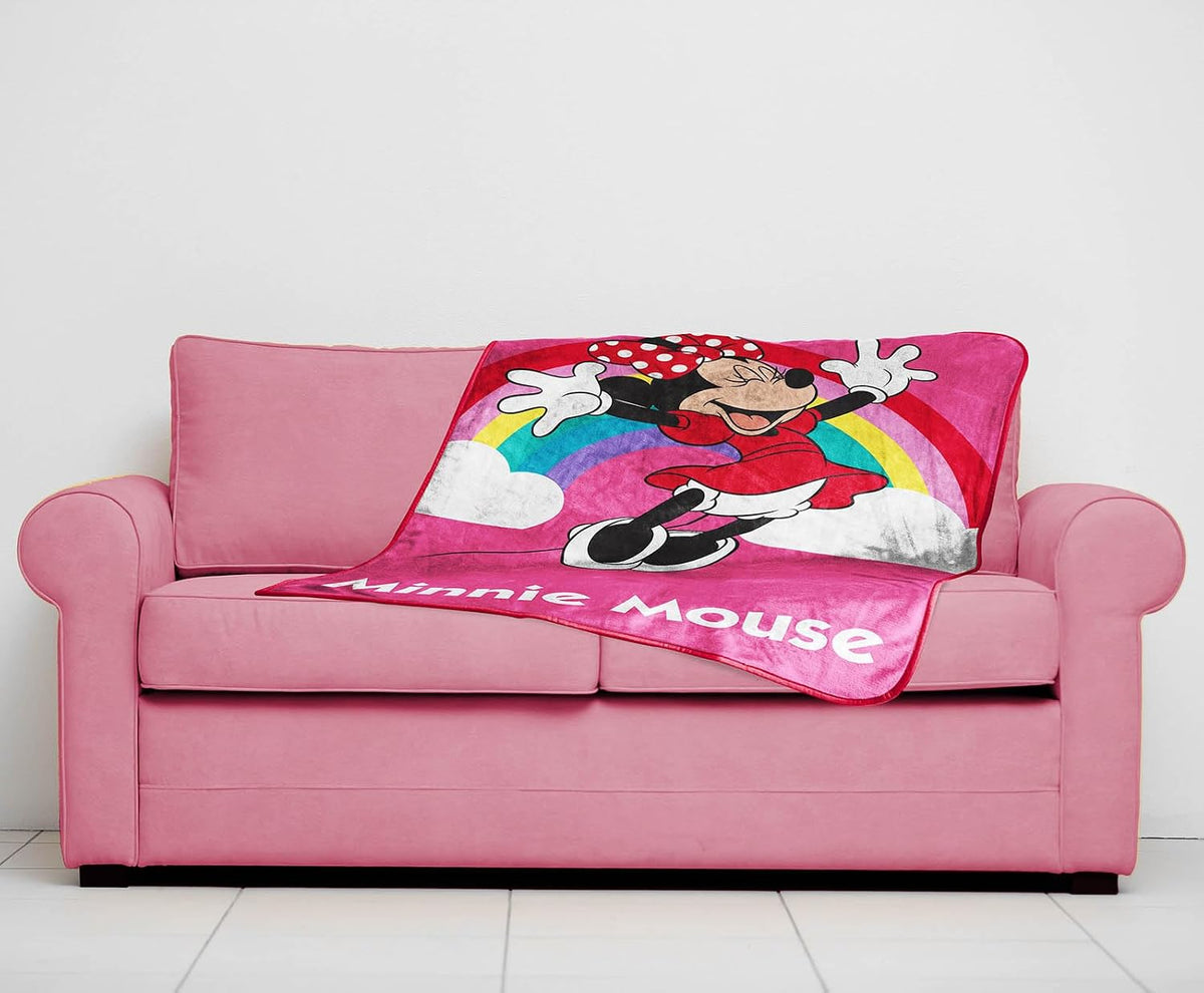 Sunny Side Up - Manta de felpa de Minnie Mouse de Disney para viaje...