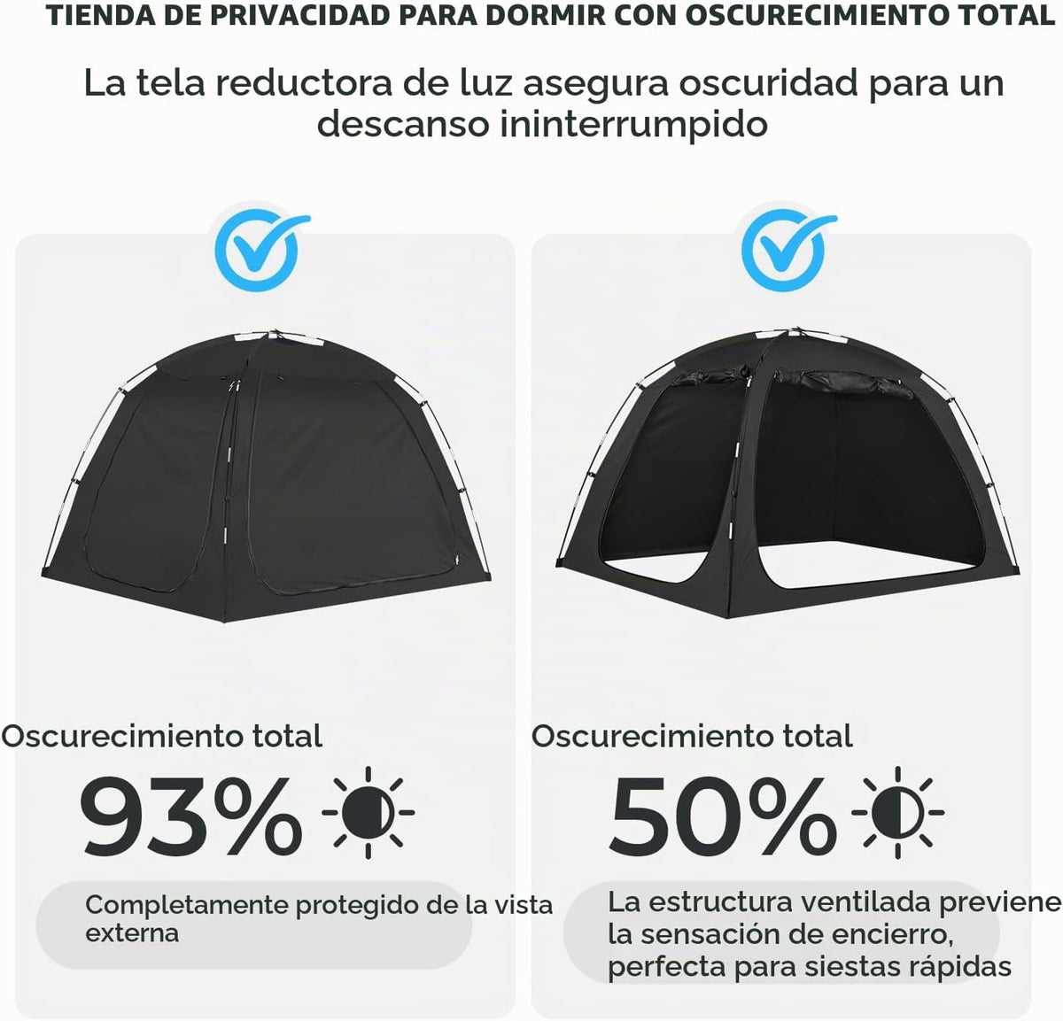 Alvantor® Tienda de campaña de cama tamaño individual, 93% opaca de...
