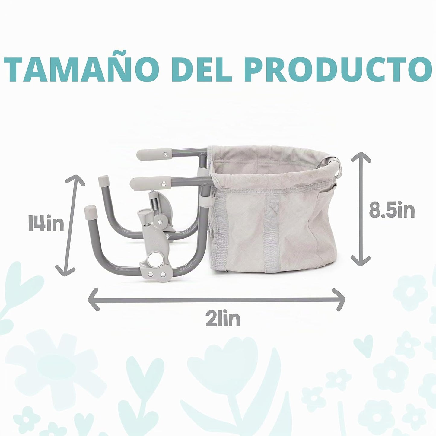 Regalo Easy Dinner - Silla alta de enganche, silla alta portátil co...
