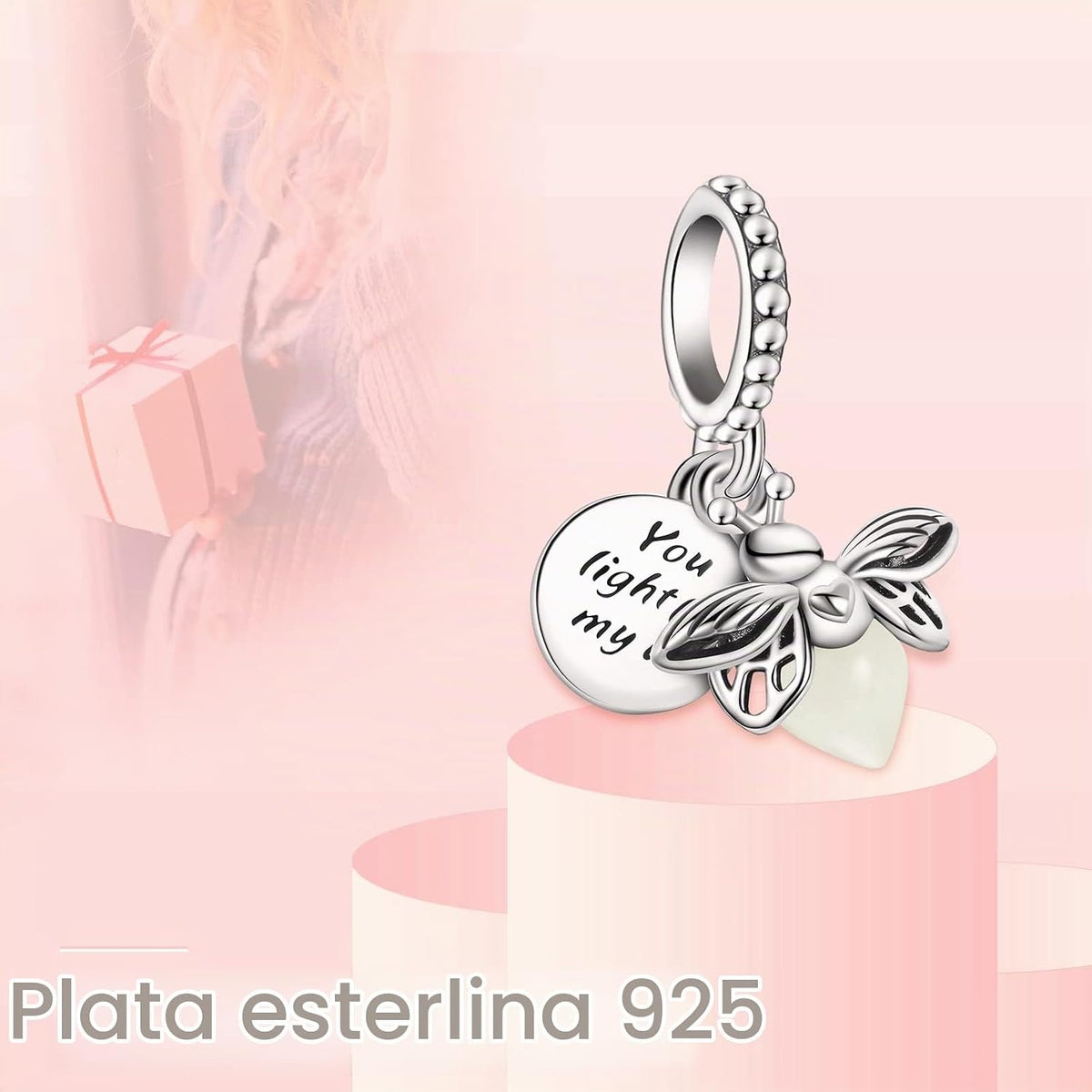 MITSOKU Dijes de plata de ley 925 para pulseras y collares, diseño...