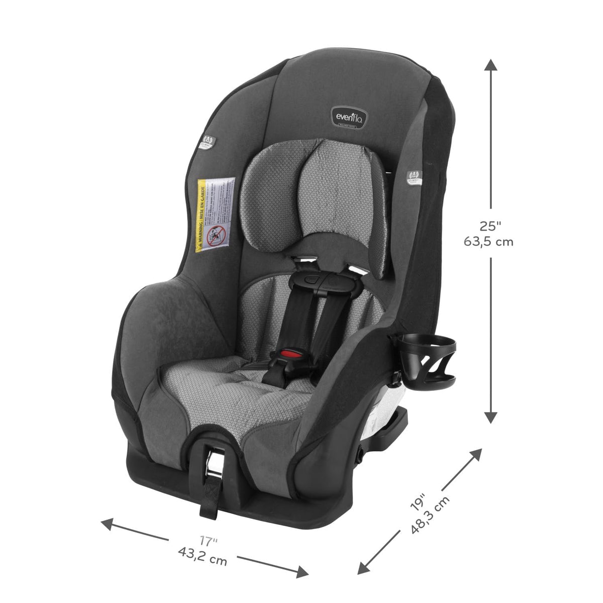 Evenflo Tribute LX Silla Convertible para Coche (Gris Saturno) | Mo...