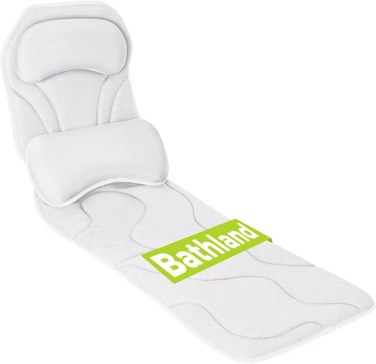 Bathland Almohada de baño de cuerpo completo para bañera, almohada...