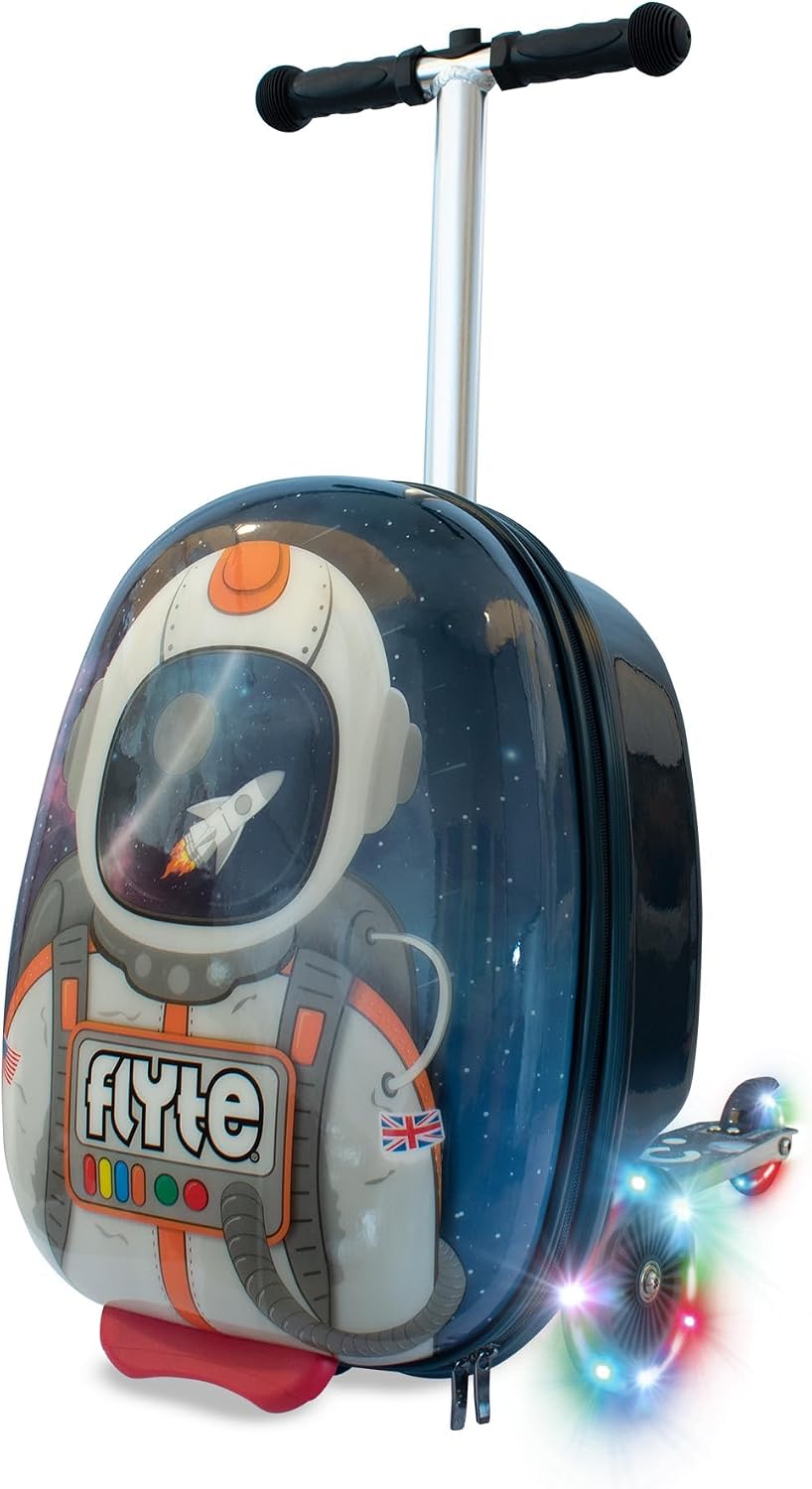 Flyte Maleta Scooter - 2 en 1, Maleta de Montar de 18 pulgadas para...
