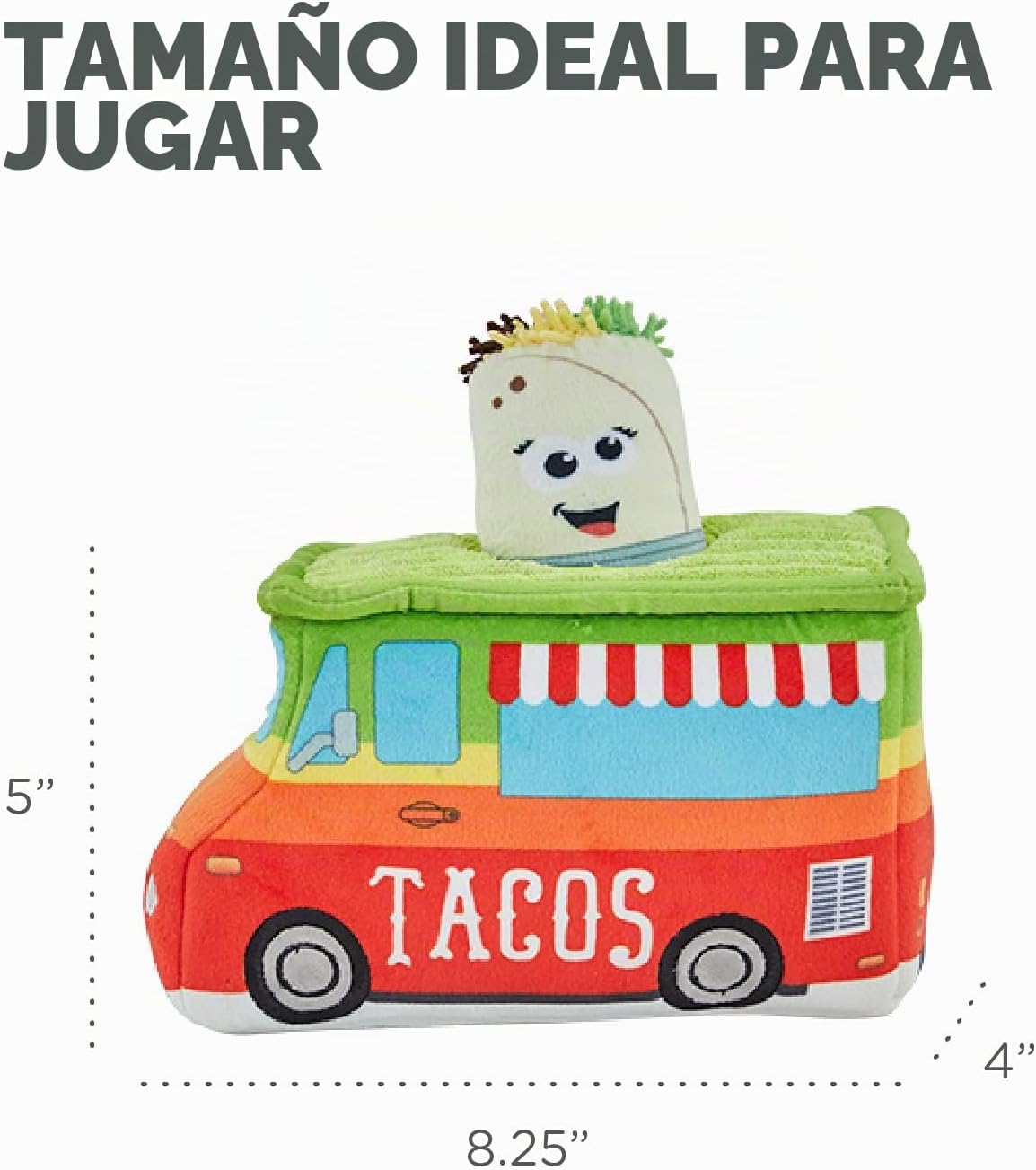 Outward Hound Hide A Taco peluche de juguete para perros