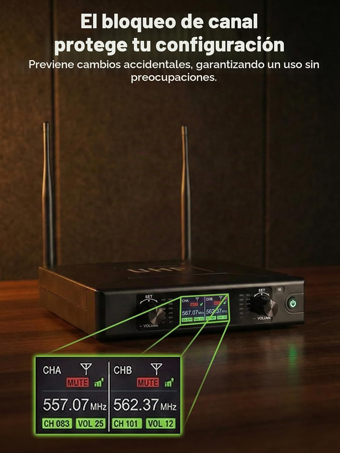 Sistema de micrófono inalámbrico, juego de micrófono inalámbrico du...